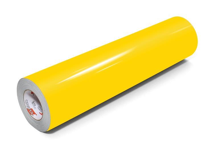 Orafol ORACAL® 551 High Performance Cal glanz Shell yellow • Orafol ORACAL® 551G High Performance Cal glanz optimalen Schneid- und Verarbeitungseigenschaften für innen und außen 551-022-Shell yellow Orafol ORACAL® 551 High Performance Cal glanz Shell yellow