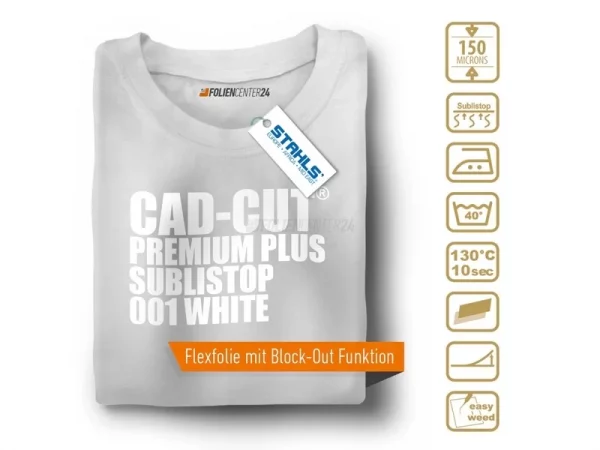 STAHLS® CAD-CUT® Premium Plus Sublistop Flexfolie 320 light blue – Bild 4
